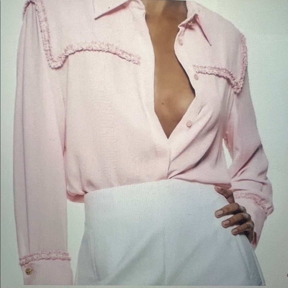 Zara button down top